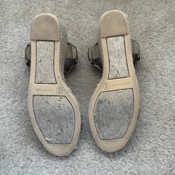 Lauren Ralph Lauren Wedge Sandal Gold Size 6 - Picture 7 of 8